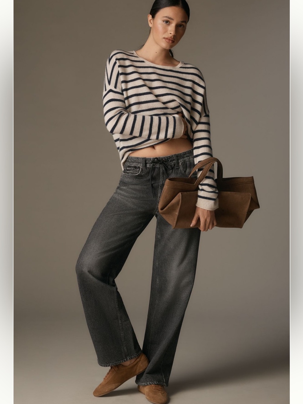 rag & bone Miramar high rise wide leg drawstring sweatpants jeans